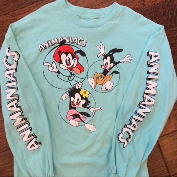 Warner Bros. Tops - Animaniacs Long Sleeve Graphic Tee Yakko Wakko Dot Warner Bros Small